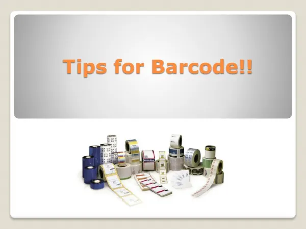 Barcode Supplies & Thermal Transfer Printing