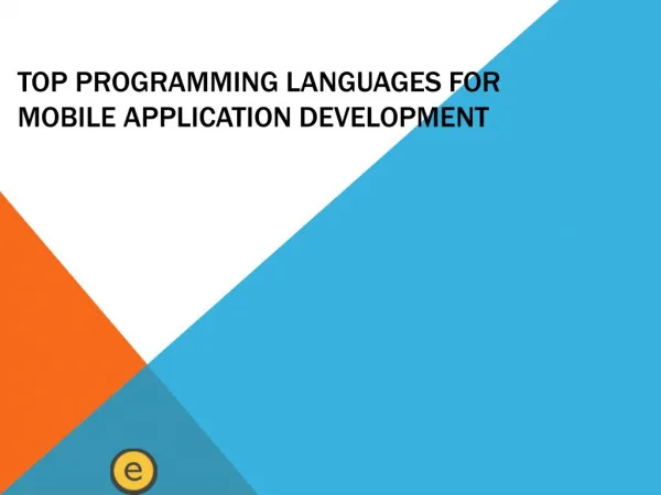 Top Programming Languages For Mobile Application Development