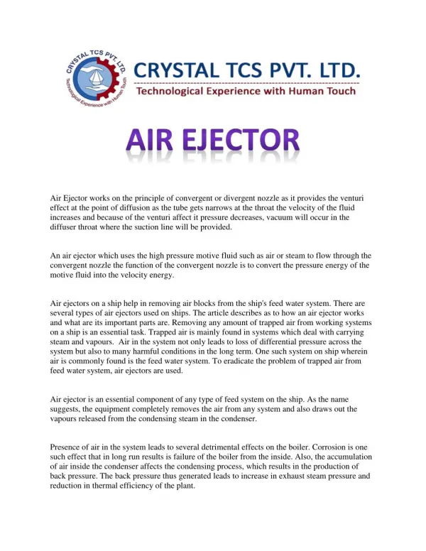 Air Ejector