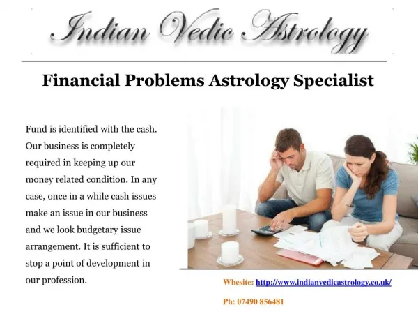 Financial Problems Astrology Specialist