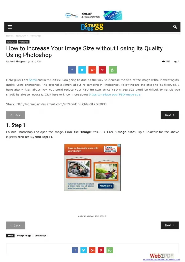 How to Increase Your Image Size without Losing its Quality Using Photoshop