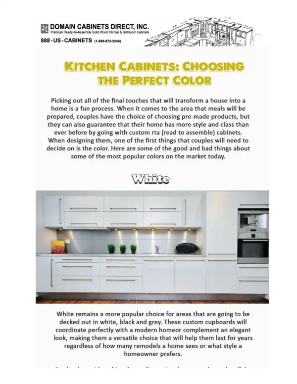 Kitchen Cabinets Choosing the Perfect Color