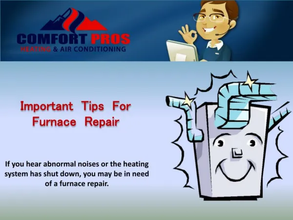 Important Tips For Furnace Repair