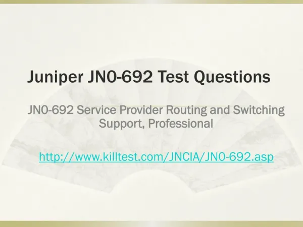 Juniper JN0-692 Test Questions Killtest