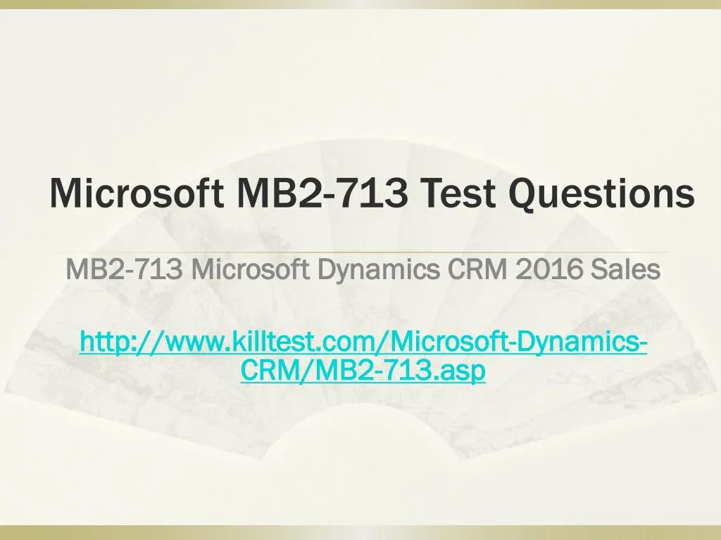 microsoft mb2 713 test questions