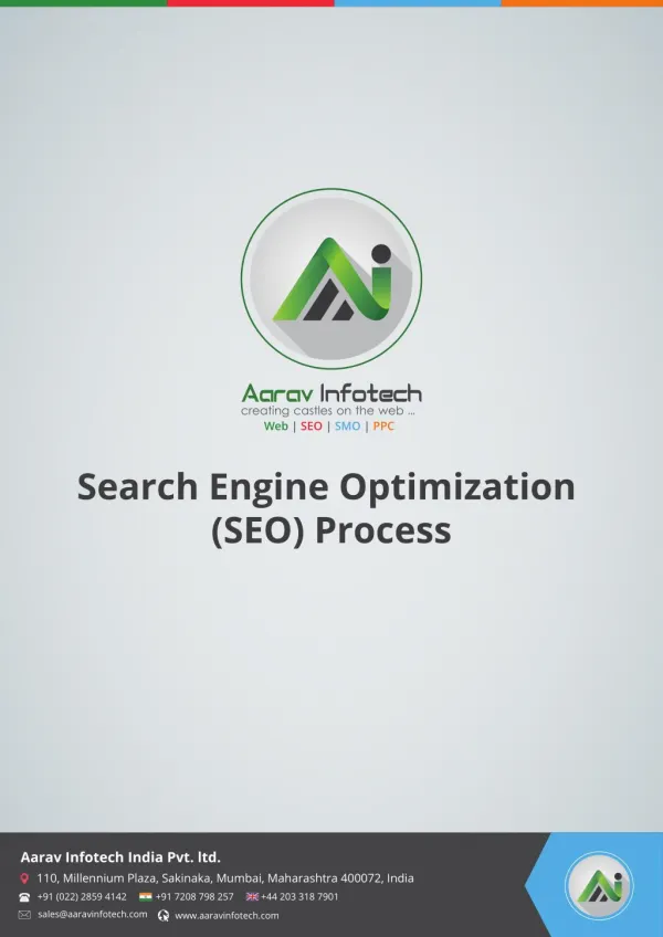 Search Engine Optimization(SEO) Process