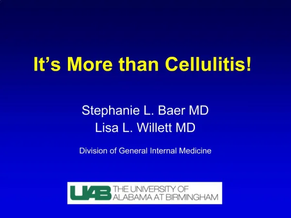 It s More than Cellulitis