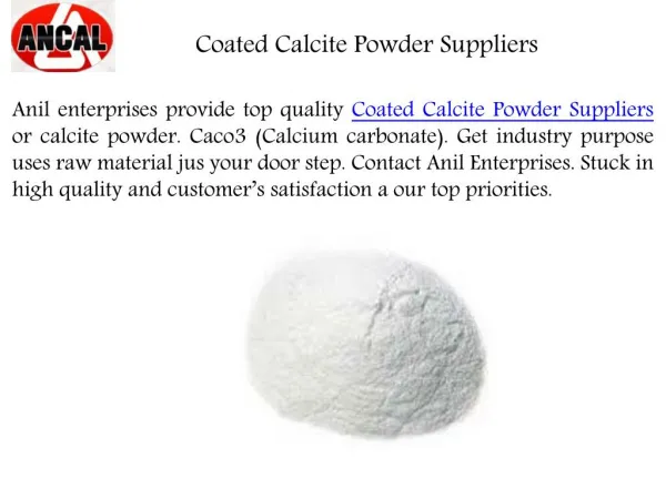 Coated Calcite Powder Suppliers
