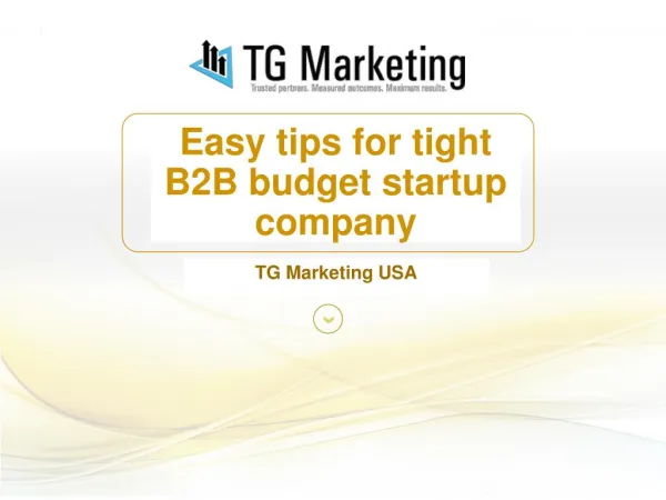 Easy tips for tight B2B budget startup company