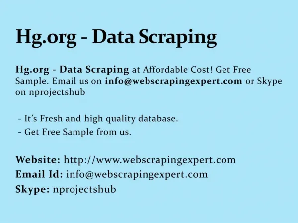 Hg.org - Data Scraping