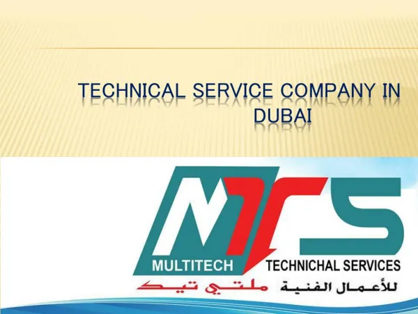 Technical Service Company in Dubai