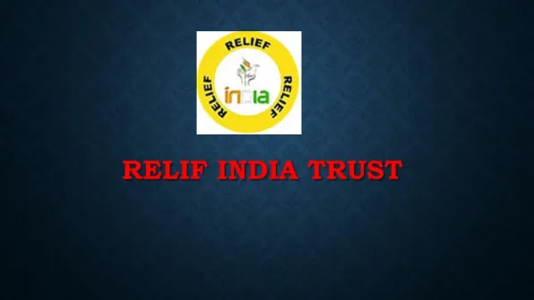 relif india trust poverty