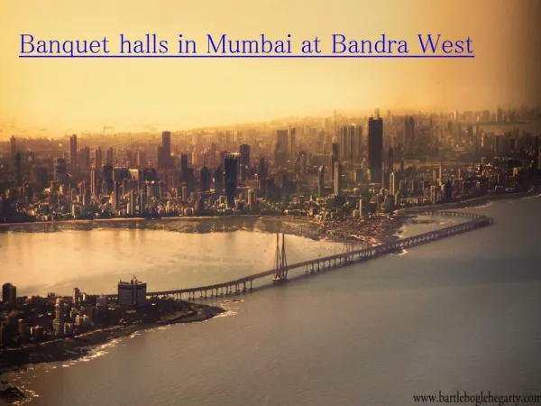 Banquet halls in Mumbai at Bandra West