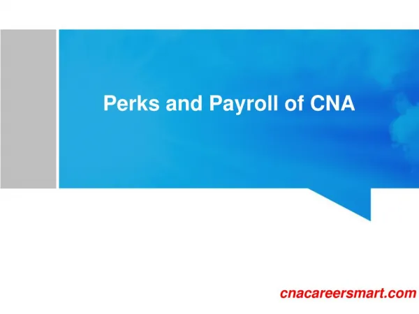 Certified Nursing Assistant (CNA) salary information | Payroll of CNA