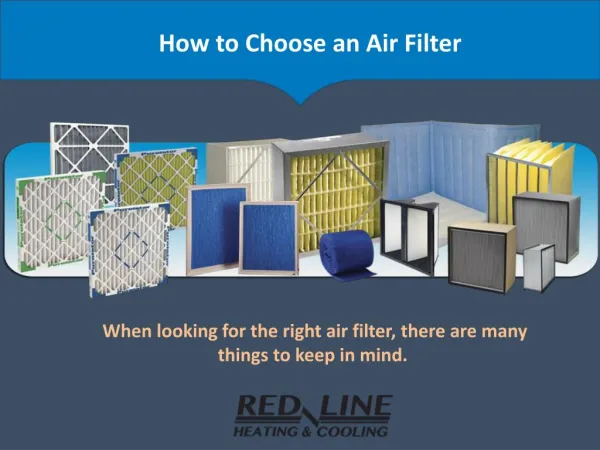 How to Choose an Air Filter
