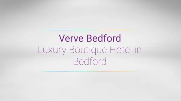 Verve Hotel in Bedford