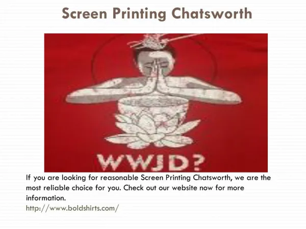 Screen Printing Service Chatsworth, CA