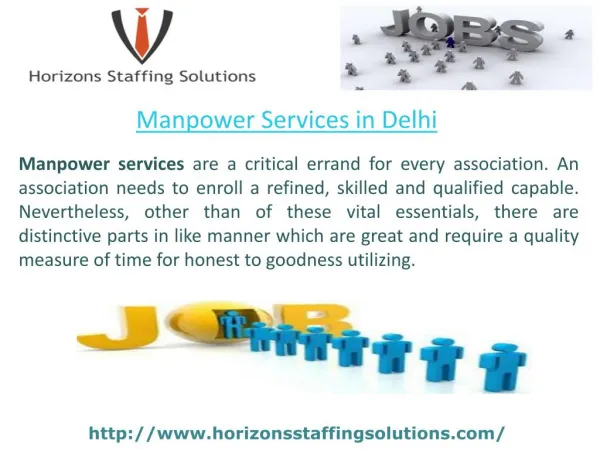 Manpower services in Delhi