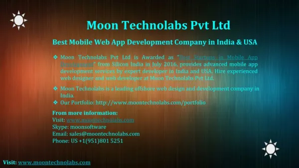 Best Offshore Web App Development Company in India