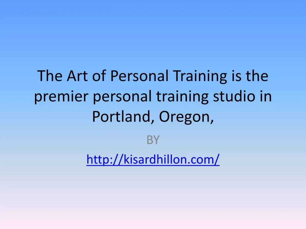 the art of personal training is the premier personal training studio in portland oregon