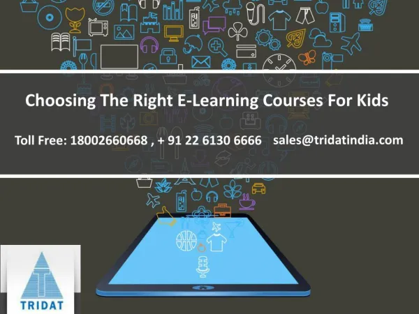 Choosing The Right E-Learning Courses For Kids