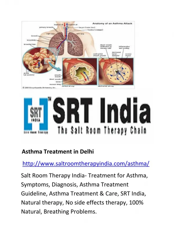 Asthma treatment in Delhi - saltroomtherapyindia.com