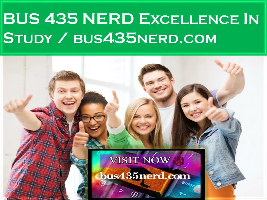 bus 435 nerd excellence in study bus435nerd com