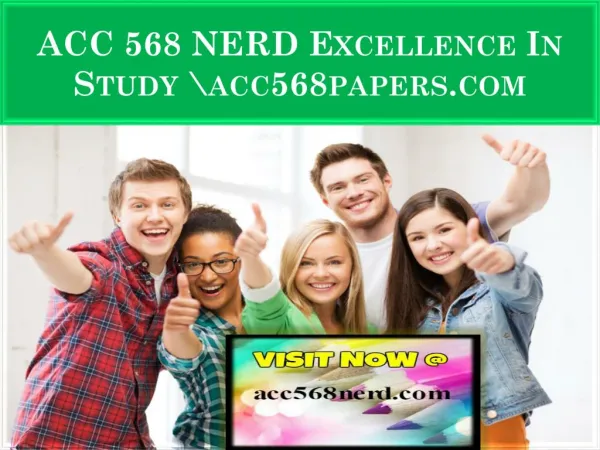 ACC 568 NERD Excellence In Study \acc568nerd.com