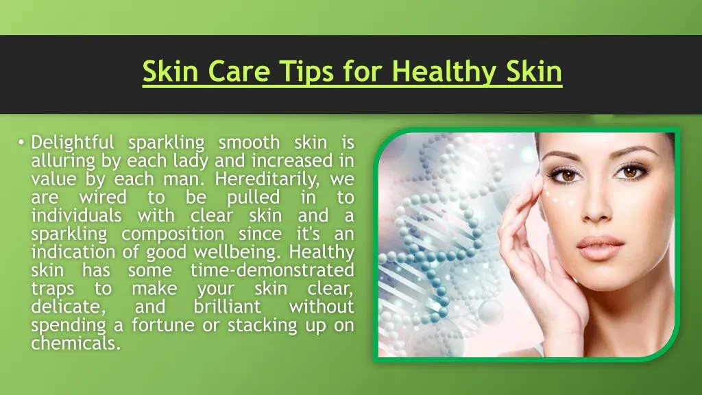 skin care tips for healthy skin