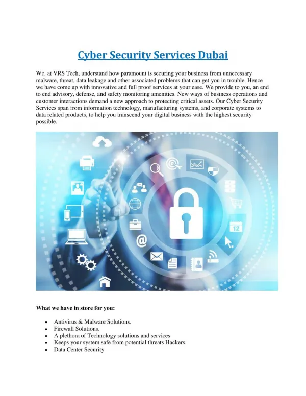 Cyber Security Company in Dubai