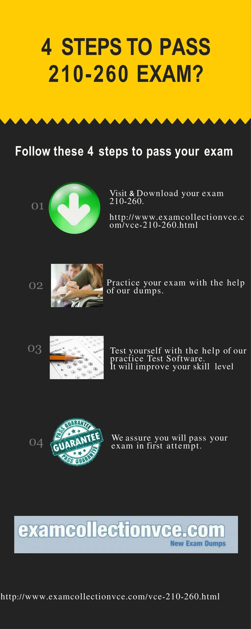 4 steps to pass 210 260 exam