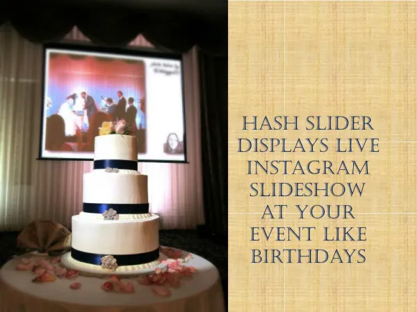 Display Live Instagram and Slideshow at Your Event