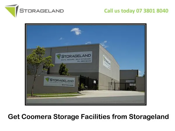 Get Coomera Storage Facilities from Storage land