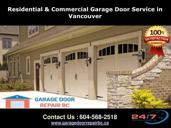 Vancouver Garage Door, Repair, Replacement & Installation Service