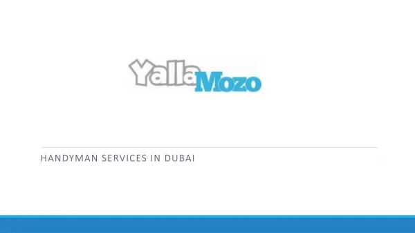 YallaMozo Offers Best Handyman Dubai