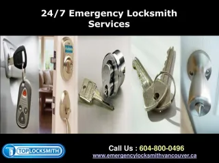 Vancouver 24 Hour Emergency Locksmith Service - slide 1