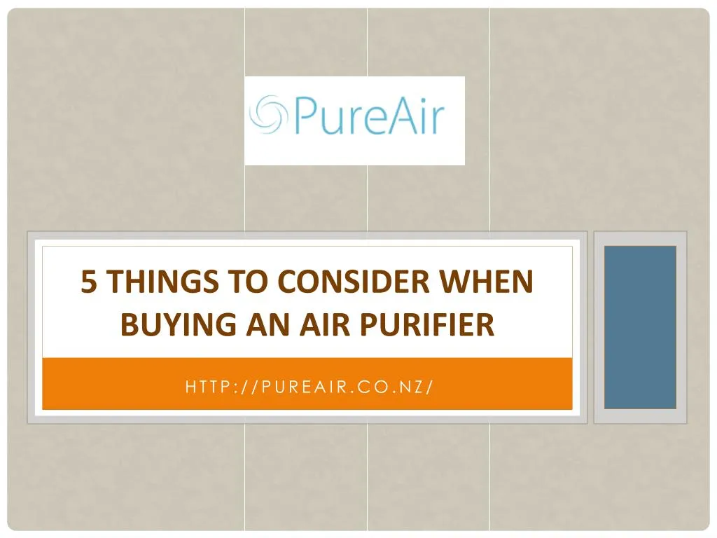 5 things to consider when buying an air purifier
