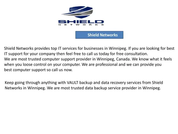 Best IT Support company in Winnipeg for small businesses