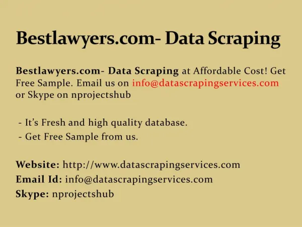Bestlawyers.com- Data Scraping