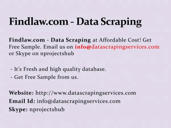 Findlaw.com - Data Scraping