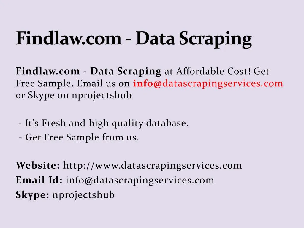 findlaw com data scraping