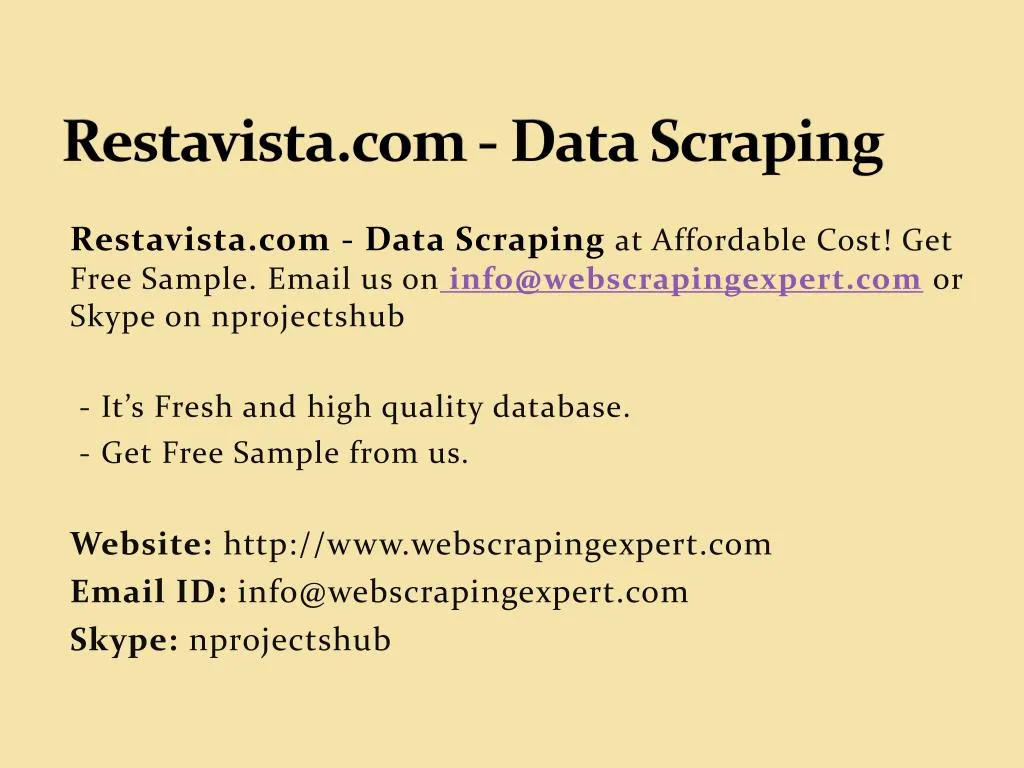 restavista com data scraping