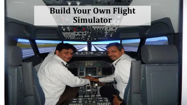 Build Your Own Flight Simulator at TheCockpit India