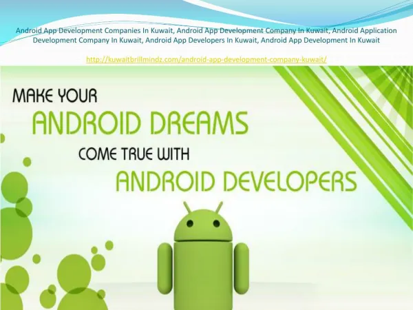 Android App Development Companies In Kuwait