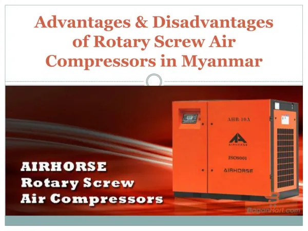 Advantages and Disadvantages of Rotary Screw Air Compressor in Myanmar
