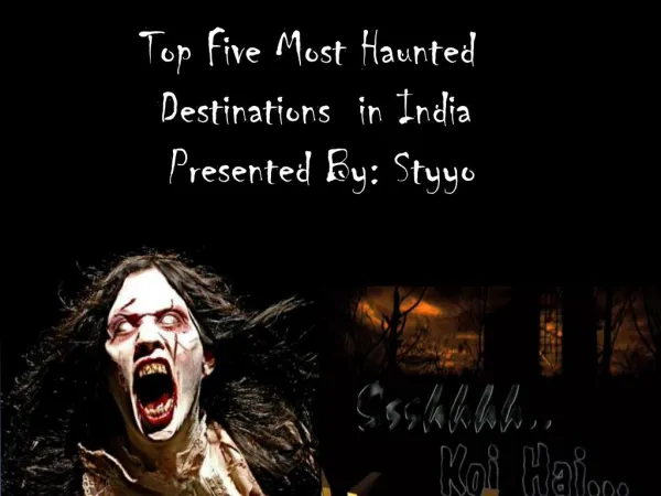 Top Five Horror spots in India: Very Scared
