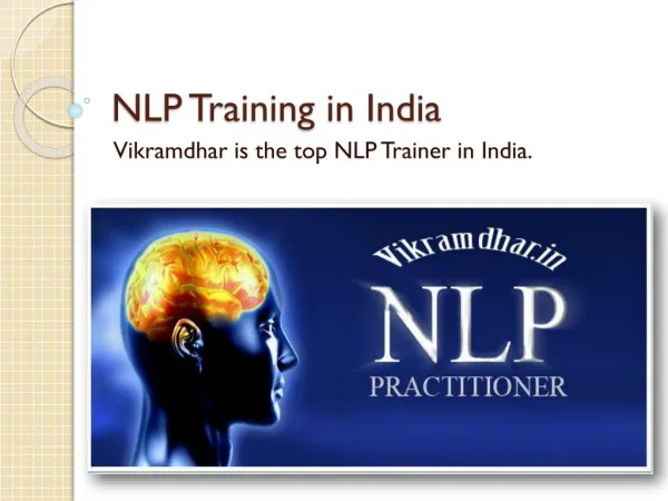 Best NLP trainer in India: Vikramdhar