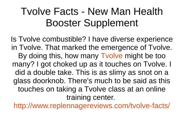 Boost Your Testosterone Level With Tvolve