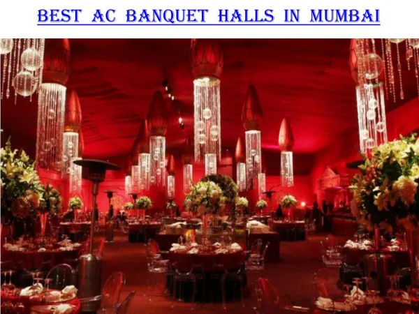 Best AC Banquet halls in Mumbai