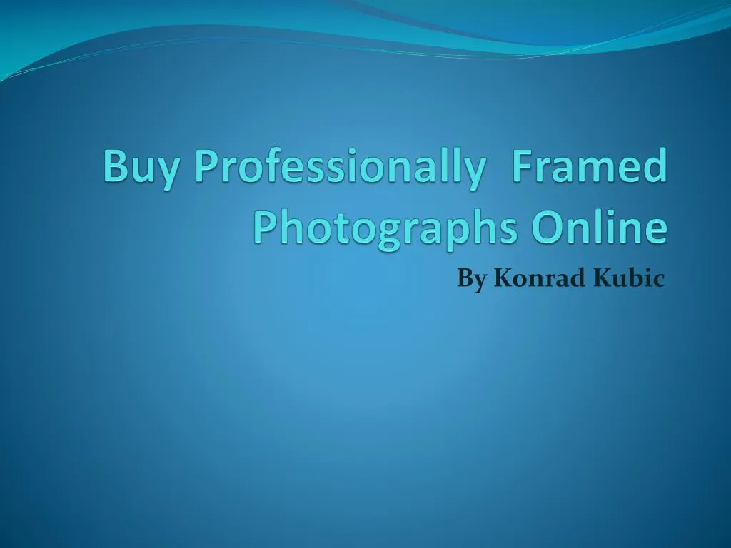 buy professionally framed photographs online